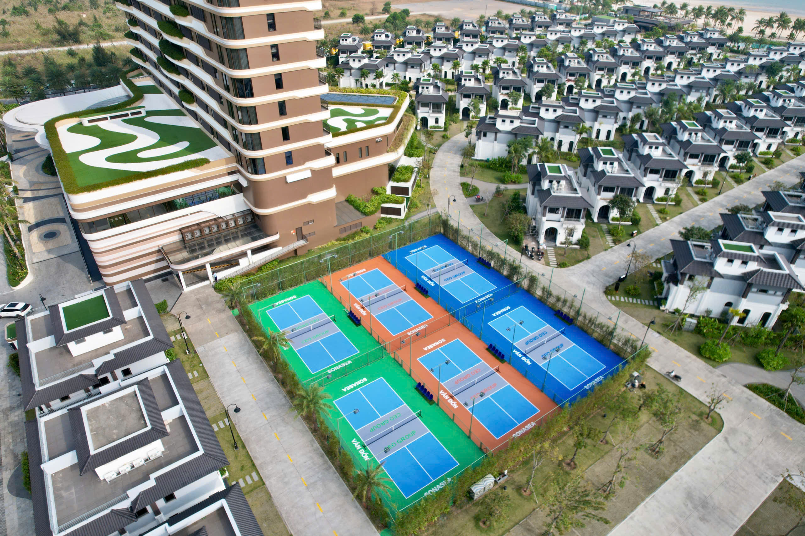 Hệ thống 6 sân Pickleball tiêu chuẩn
