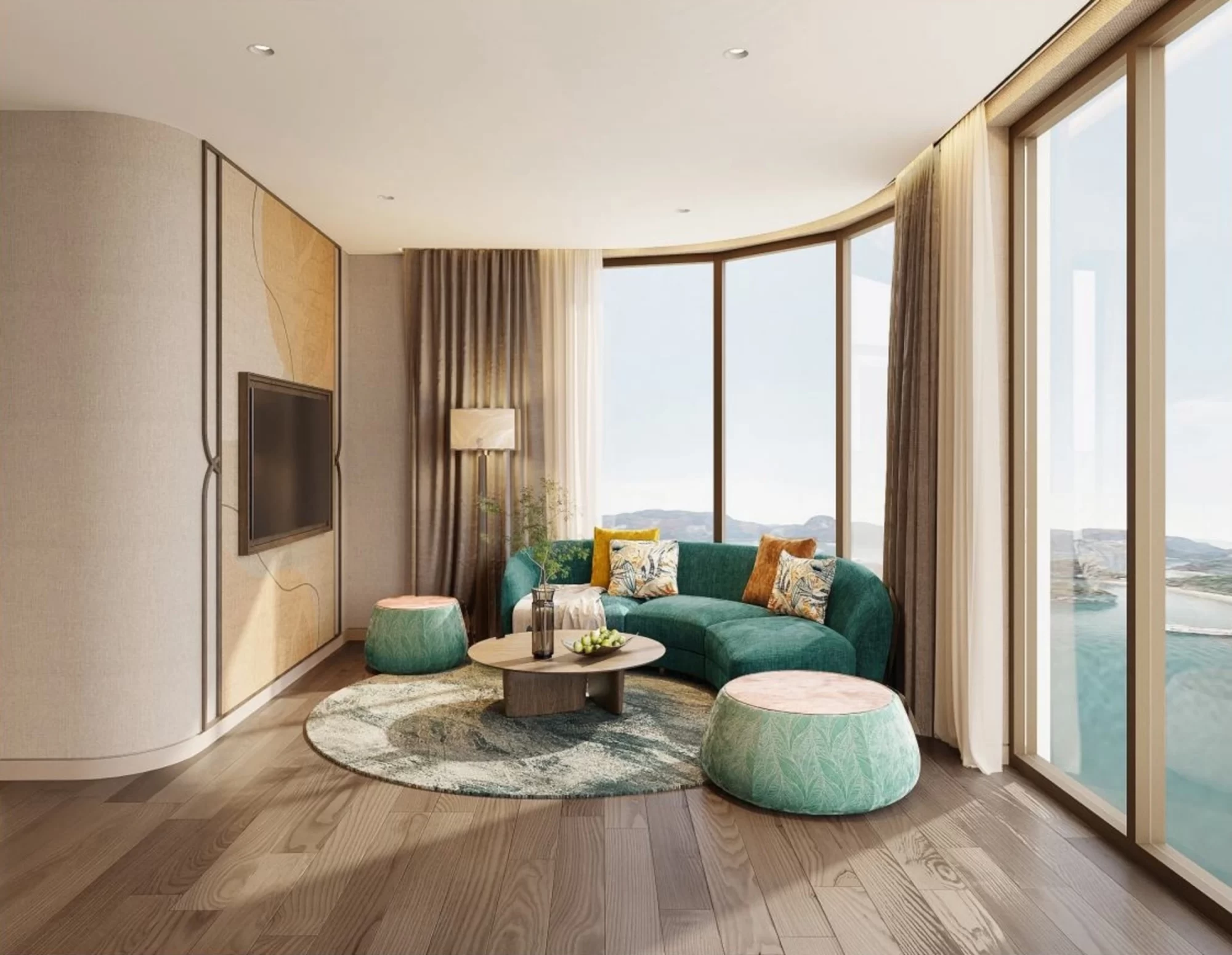 Family Suite Sea View Living Room Sea View